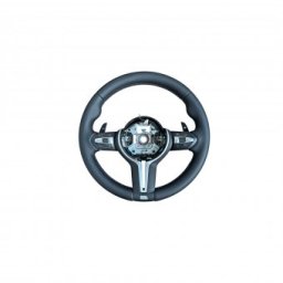 Volan sport piele cu padele model M compatibil Bmw Seria 5 E60 E61 2003-2010 , Seria 6 E63 E64 2003-2005