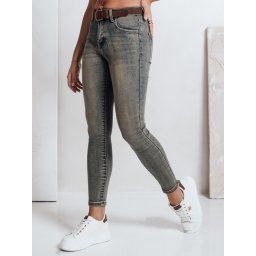 Blugi skinny pentru femei cu curea
