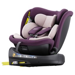 Scaun Auto B-Joy DELUXE BUF BOOF iSIZE Purple cu Isofix pozitie somn 155 grade rotativ 360 grade 40-150 cm