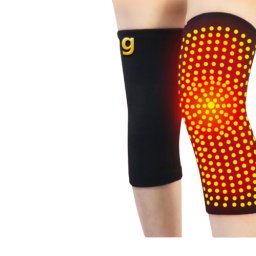 Set Genunchiere cu Turmalina, CRM, Auto-Incalzire, Elastice, Marime Universala, Unisex, Negru