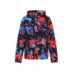 COSIMON Geacă de primăvară-toamnă albastru neon / roșu neon / negru