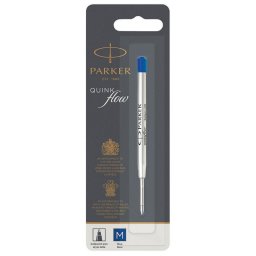 Rezervă Quinkflow pentru pix PARKER - Vârf mediu albastru - Blister