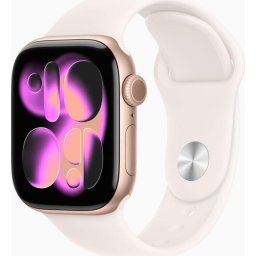 Smartwatch Watch Series 11 GPS+Cellular 42mm Rose Gold Aluminium Case with Light Blush Sport Band - S/M