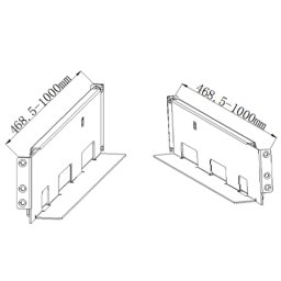 Glisieră reglabilă pentru rack, compatibilă UPS seria R, Hikvision