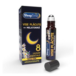 Roll-on aromaterapie SleepTime Vise Placute cu melatonina 10 ml Justin Pharma