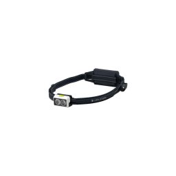 Ledlenser NEO5R - Lanternă frontală LED reîncărcabilă, cu reglare a intensității, 1800 mAh, IP54, 600 lm, 35 h, negru/alb