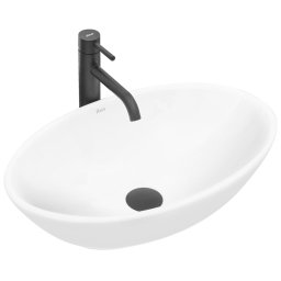REA-U4603 - Lavoar pentru blat PAMELA 33x53 cm, ceramică, alb lucios
