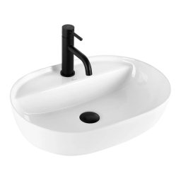 Lavoar AURA pentru blat 38,5x50,5 cm ceramică/alb lucios - REA-U4620