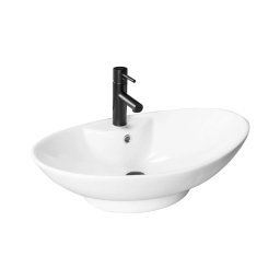 REA-U0160 - Lavoar ROSA pentru montare pe blat, 38,5 x 58,5 cm, ceramică, alb lucios