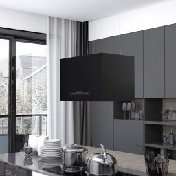 Hota suspendata insula LCD senzor tactil 55 cm otel GartenMobel Dekor