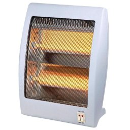 Radiator cu quartz LAMARQUE LQH-3325, 800W, 10 m², 2 trepte, Oprire rasturnare / inclinare, Maner, Alb