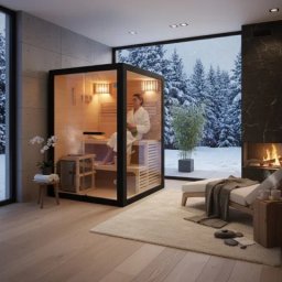 Sauna finlandeza din lemn Hemlock Premium Home Spa -2100000071043