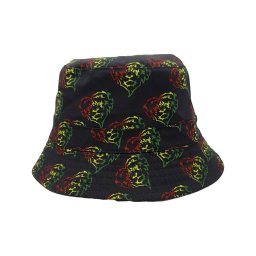 Palarie reversibila cu 2 fete Lauren Rose Bucket Bucket Lionhearted / Heart rasta 420 unisex