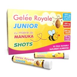 Gelee Royale Junior Shots 10 fiole buvabile Justin Pharma