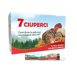 7 Ciuperci 10 fiole buvabile Justin Pharma