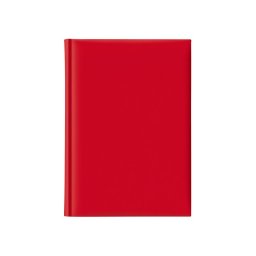 Agenda nedatata A5, hartie offset alb, coperta rosie