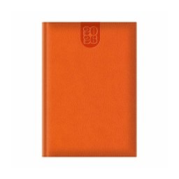 Agenda A5 datata zilnic Dakota, hartie ivory, coperta orange