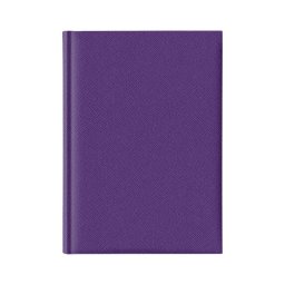 Agenda nedatata A5 Adria, hartie ivory, coperta mov