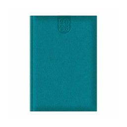 Agenda A5 datata zilnic Dakota, hartie ivory, coperta turcoaz