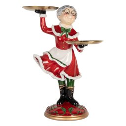 Figurina Craciunita polirasina multicolora 47x32x62 cm