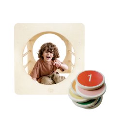 Tuktuk Montessori set WD10-WD13 - montessori kostka a balanční kameny 6ks