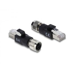 Adaptor M12 X-coded 8 pini la RJ45 M-T, Delock 90834