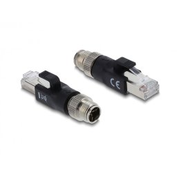 Adaptor M12 X-coded 8 pini la RJ45 T-T, Delock 90833