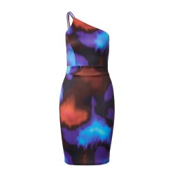 WAL G. Rochie 'VLERA' albastru / albastru deschis / lila / negru