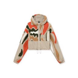Johnny Urban Jachetă fleece 'Carey' bej / maro cămilă / verde închis / portocaliu homar