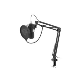 Microfon Genesis Radium 400 G2 Studio, tip condenser, model cardioid, suport fix, conectivitate USB-C, USB-A, raspuns in frecventa 20 - 20000 Hz, sensibilitate -29 dB, lungime cablu 250 cm, negru