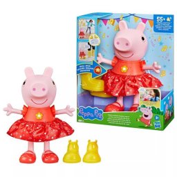 Peppa purceluș: Figurină Peppa la petrecere în noroi cu sunete - 30 cm