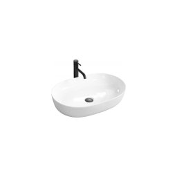 REA-U0563 - Lavoar pentru blat CLEO 41 x 81 cm, ceramică, alb lucios