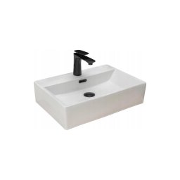 REA-U8701 - Lavoar pentru blat BONITA 36x51 cm, ceramică, alb lucios