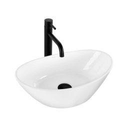 REA-U6802 - Lavoar pentru blat KATE 27x45 cm, ceramică/alb lucios