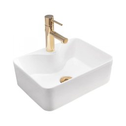 REA-U8196 - Lavoar pentru blat KELLY MINI 31x41 cm ceramică/alb lucios