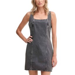 CALVIN KLEIN Rochie Scoop Neck Dress Grey Stone LV047C715G X20 gray stone