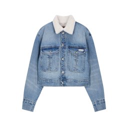 CALVIN KLEIN Geacă Sherpa Wool Denim Blue LV047D736G YYE blue newton