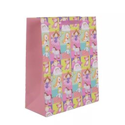 Pungă cadou cu model de prințesă - 26 x 32 cm
