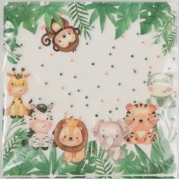 Șervețele cu model junglă - set de 20 bucăți