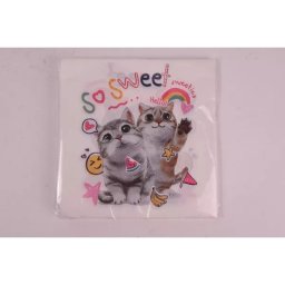 Șervețele cu model pisică "So Sweet!" - set de 20 servetele