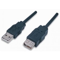 Manhattan cablu prelungitor Hi-Speed USB A-A M/F 50cm