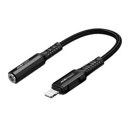 Adapter Lightning to mini jack 3,5mm C1-05 18cm (black)