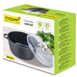 MR-4620C Cratita cu capac 20 cm, 2,1 l Negru