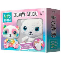 Carte de colorat cu mascota panda de studio creativ