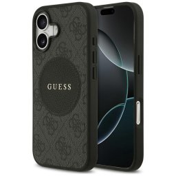 Husa Husa pentru iPhone 17 - Guess 4G Circle Classic Logo MagSafe (GUHMP17SP4PGRSGK) - Black