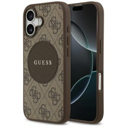 Husa Husa pentru iPhone 17 - Guess 4G Circle Classic Logo MagSafe (GUHMP17SP4PGRSGW) - Brown
