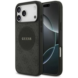 Husa Husa pentru iPhone 17 Pro - Guess 4G Circle Classic Logo MagSafe (GUHMP17LP4PGRSGK) - Black