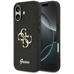 Husa Husa pentru iPhone 17 - Guess Fixed Glitter Big 4G (GUHCP17SHG4SGK) - Black
