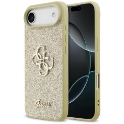 Husa Husa pentru iPhone 17 Air - Guess Fixed Glitter Big 4G (GUHCP17MHG4SGD) - Gold