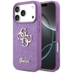 Husa Husa pentru iPhone 17 Pro - Guess Fixed Glitter Big 4G (GUHCP17LHG4SGL) - Lilac